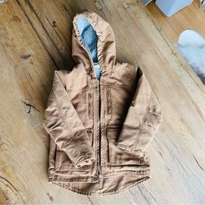 Carhartt Boys Jackson coat jacket Size 6 Sherpa lined